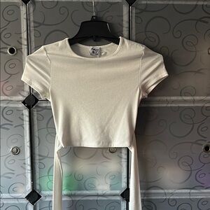Princess Polly Cropped Tie T-Shirt